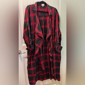 Dizzy Red and Black Plaid Cardigan